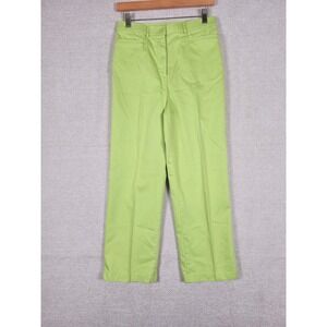 TanJay Petites Lime Green Straight‎ Leg Pants Comfort Waist Size 8P